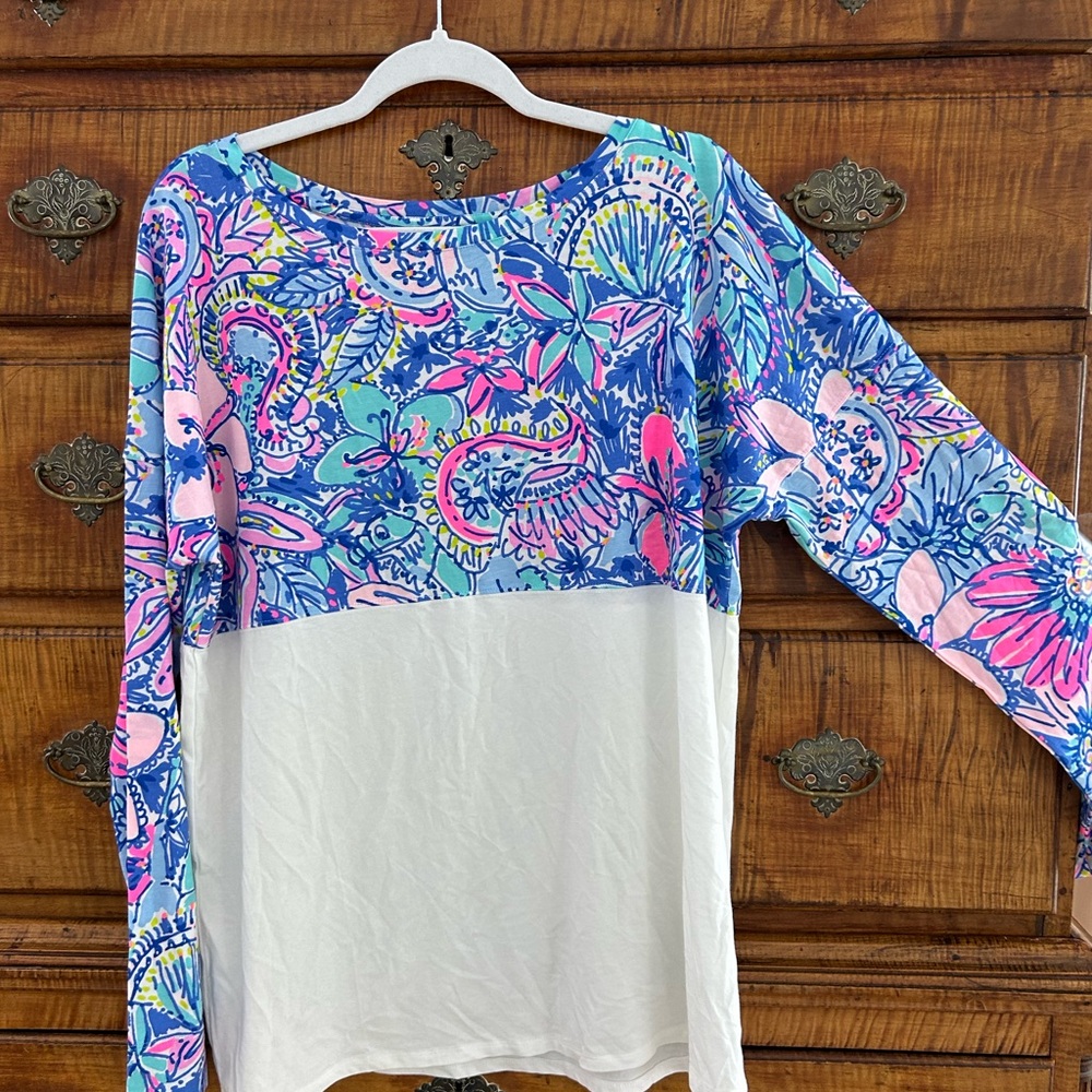 NWT Lilly Pulitzer Finn Top. L